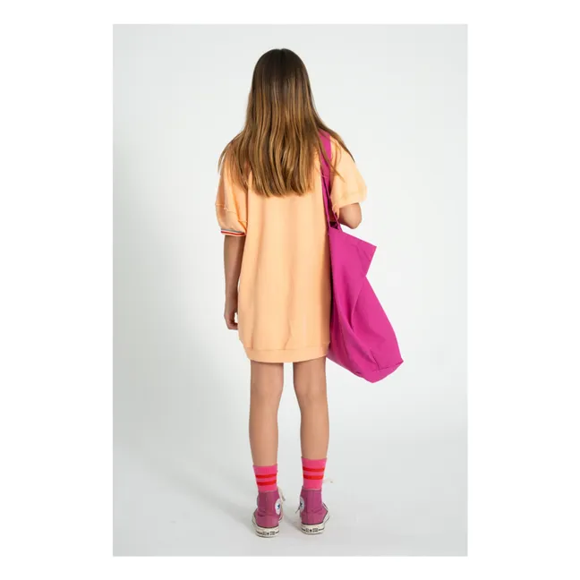 Robe Sweat Piupiuchick Est 2012 Coton Bio | Rose pêche
