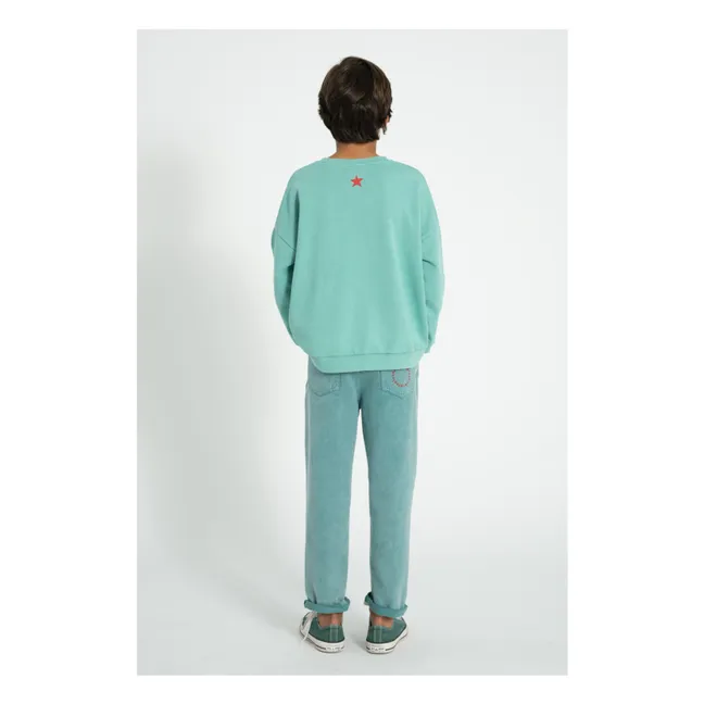 Sweat Peace Coton Bio | Turquoise