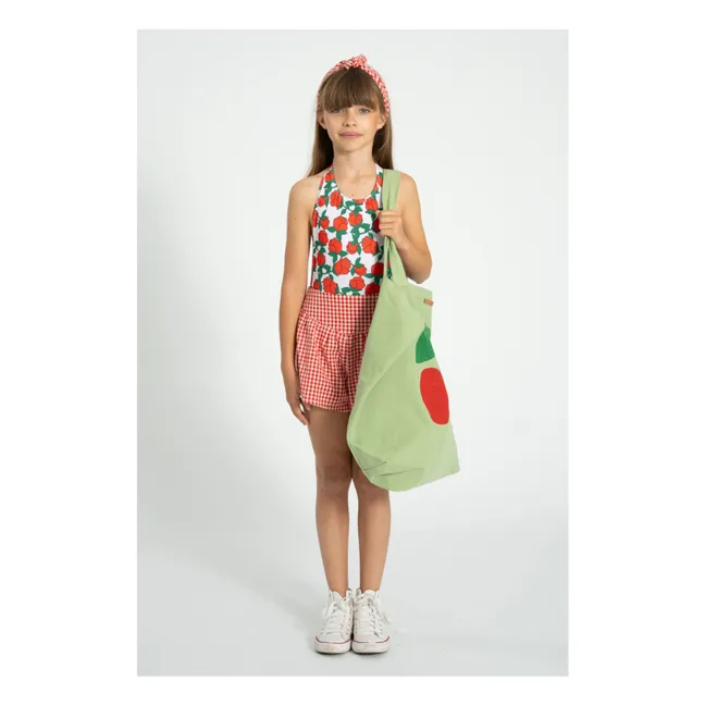 Short Vichy Coton Bio | Rouge