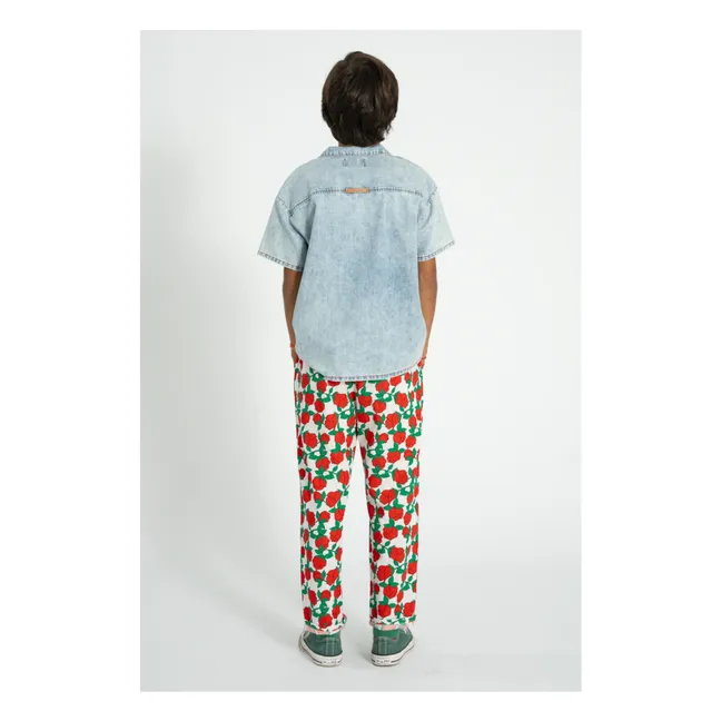 Pantalon Fleuri | Blanc