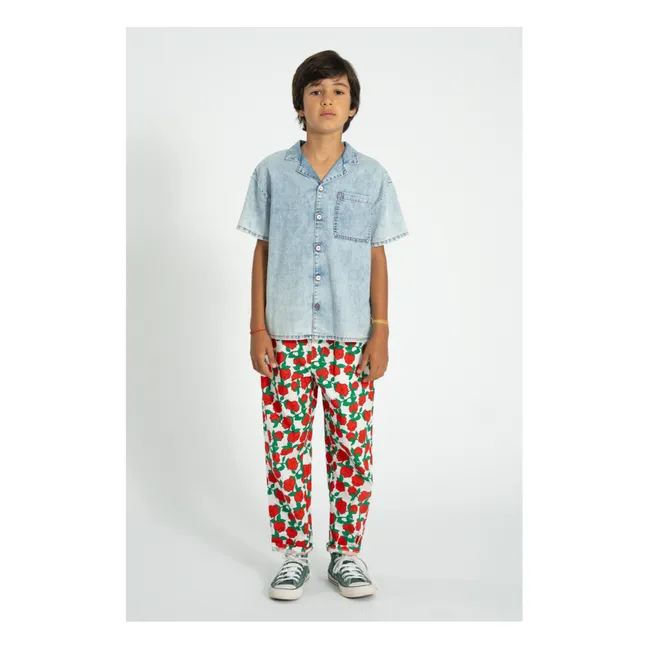 Pantalones florales | Blanco