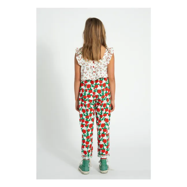 Floral Pants | White