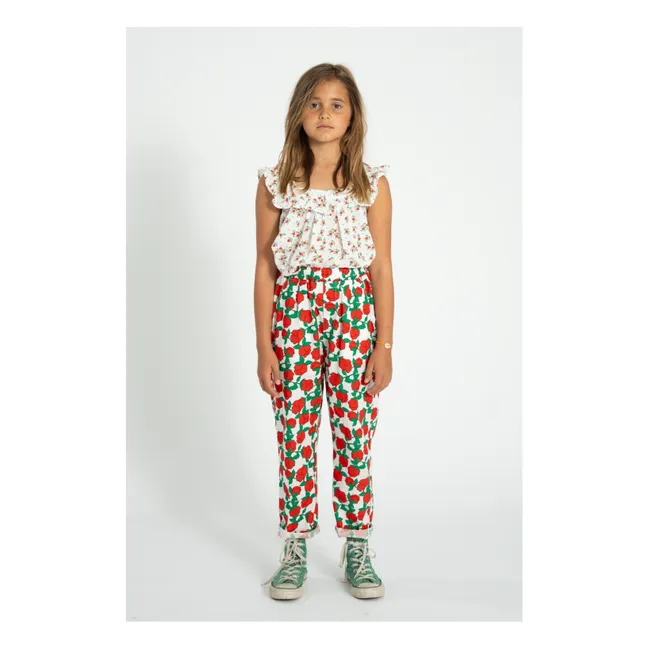 Floral Pants | White