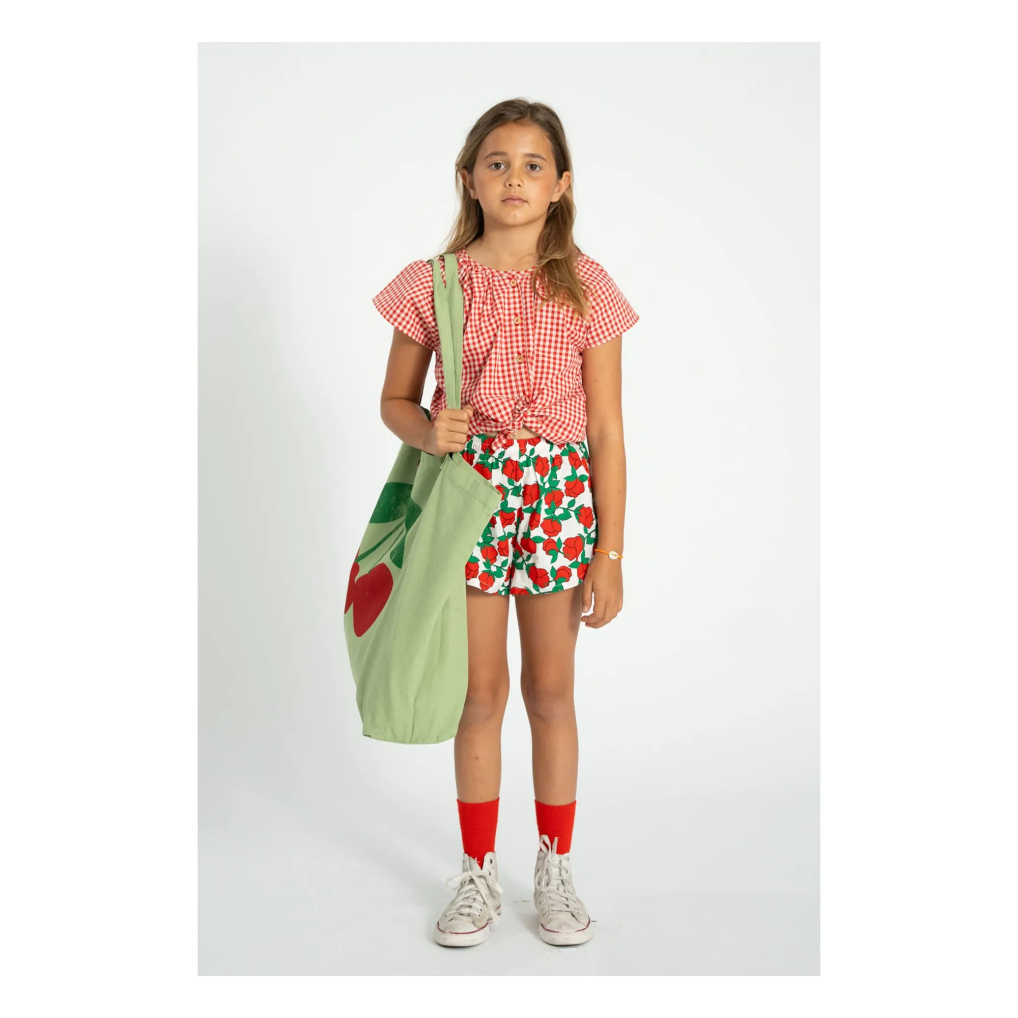 Short Fleuri | Blanc- Image produit n°6
