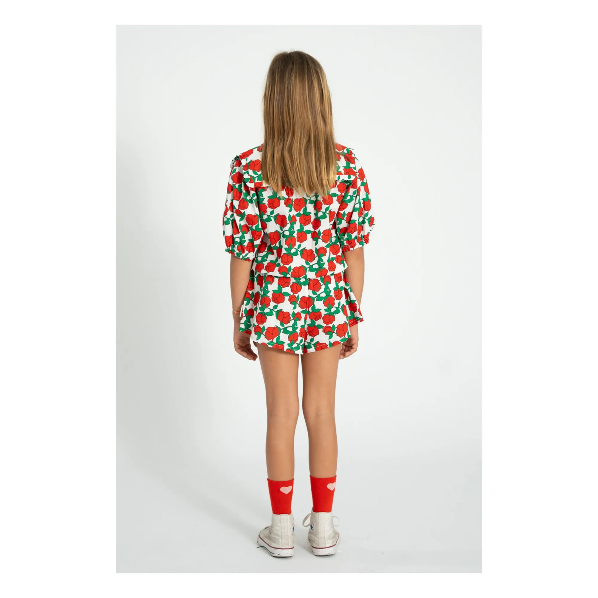 Short Fleuri | Blanc- Image produit n°5