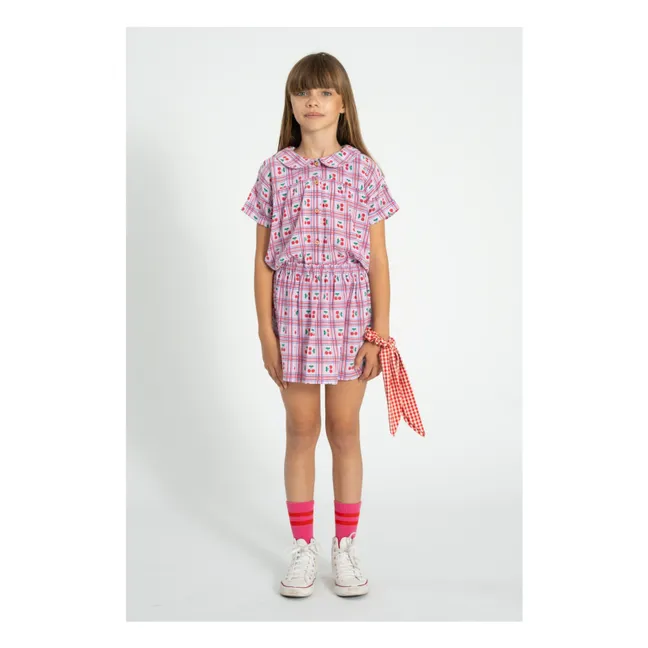 Jupe Courte Cerises | Lilas