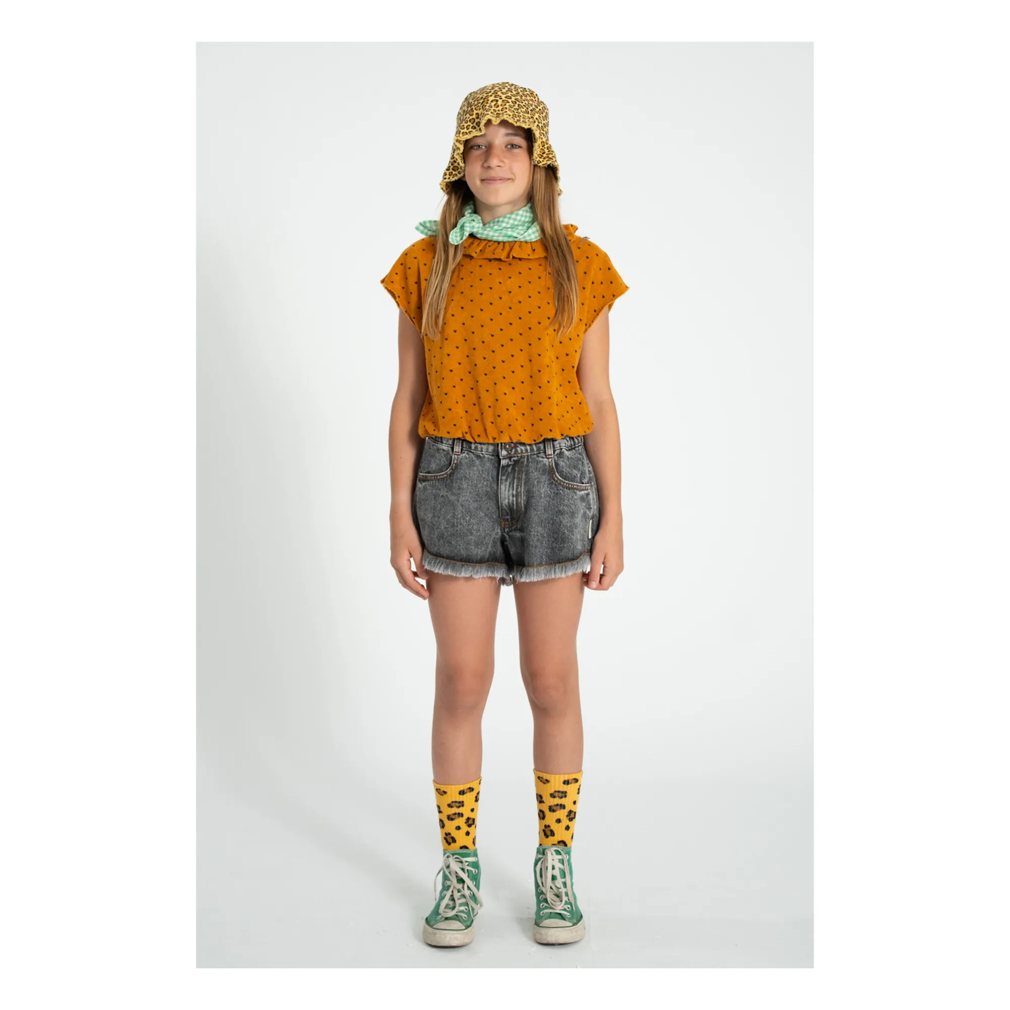 Top Cœurs Eponge Coton Bio | Camel- Image produit n°4