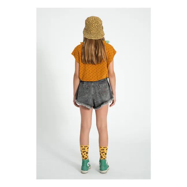 Short Denim Effiloché | Noir