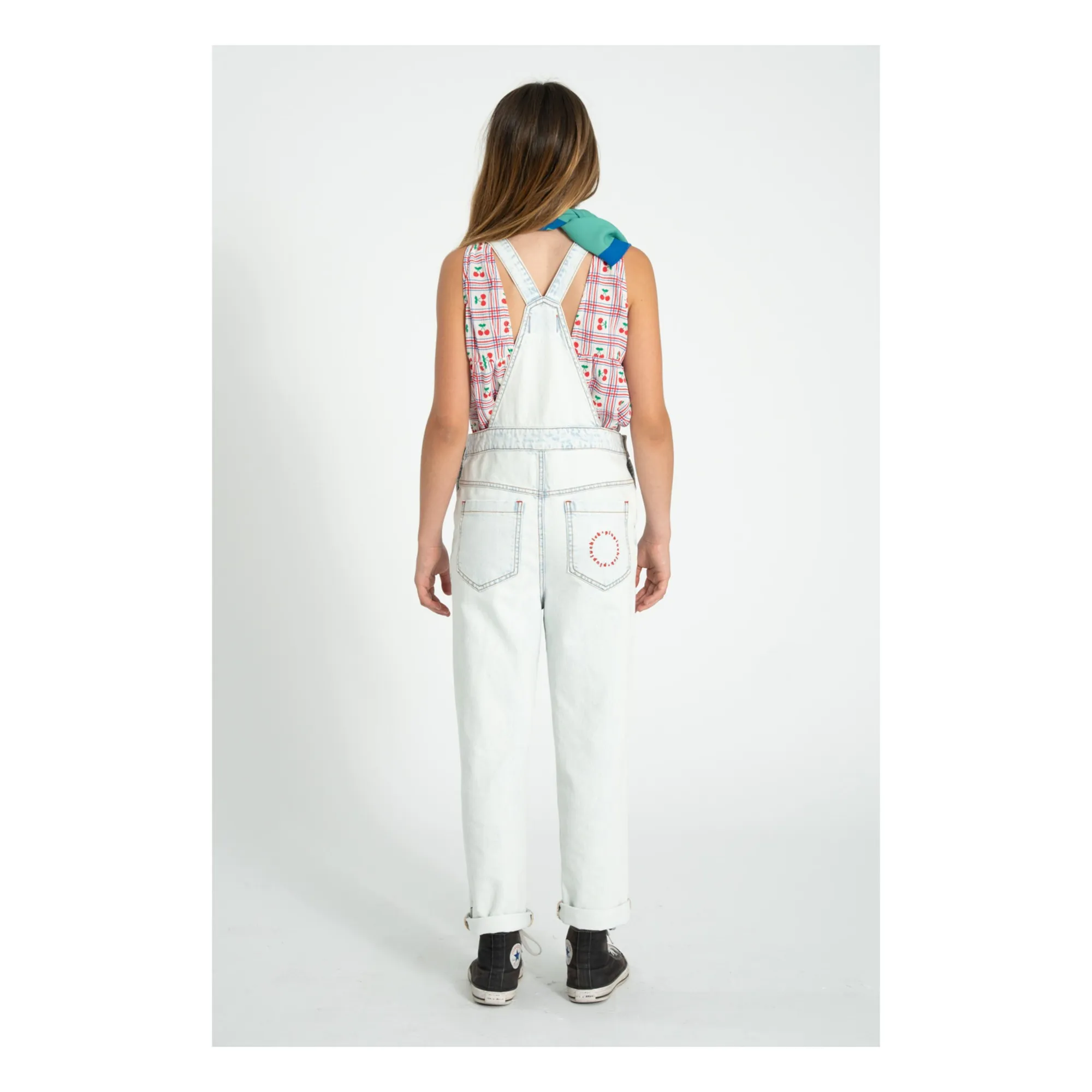 Salopette Denim Peace | Bleu délavé- Image produit n°2