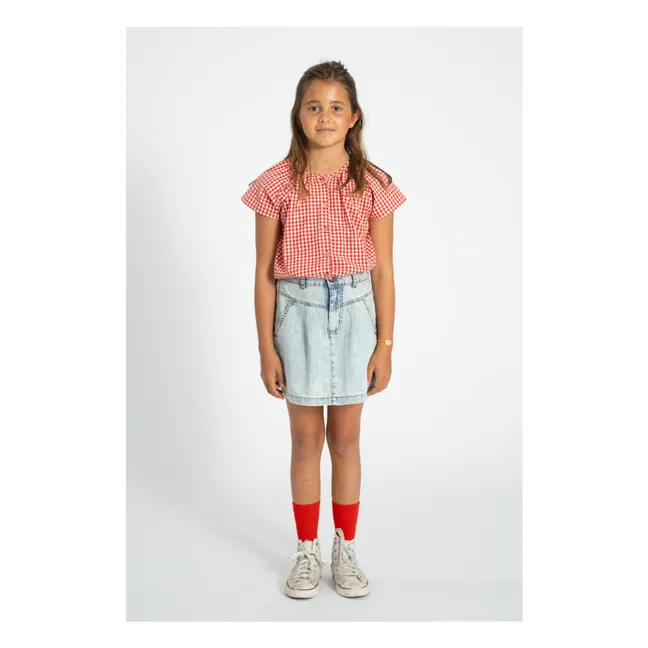 Denim skirt | Washed blue