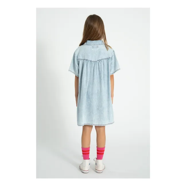 Denim-Kleid | Blau verblasst