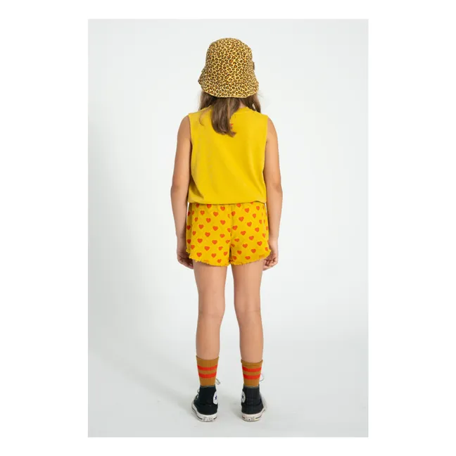 Pantalón corto Twill Heart | Amarillo Mostaza