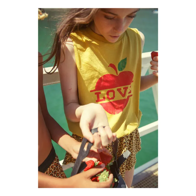 Top elástico Love | Amarillo Mostaza