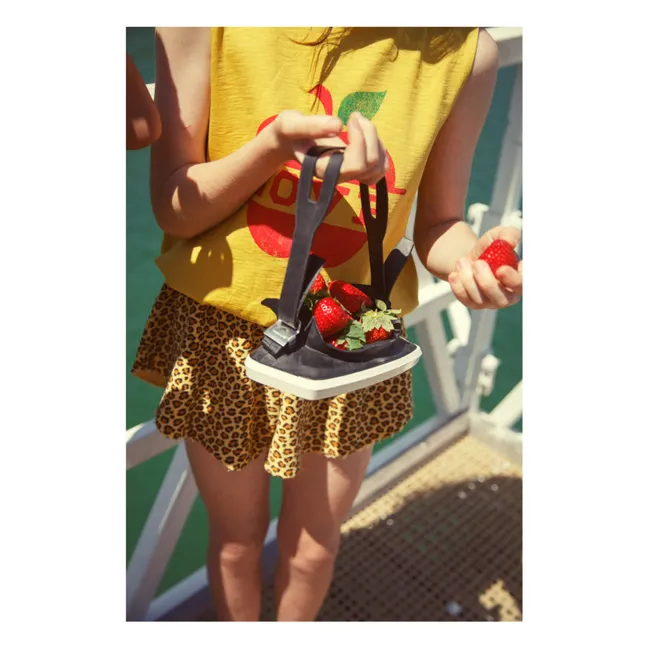 Short Léopard Molleton Coton Bio | Jaune moutarde