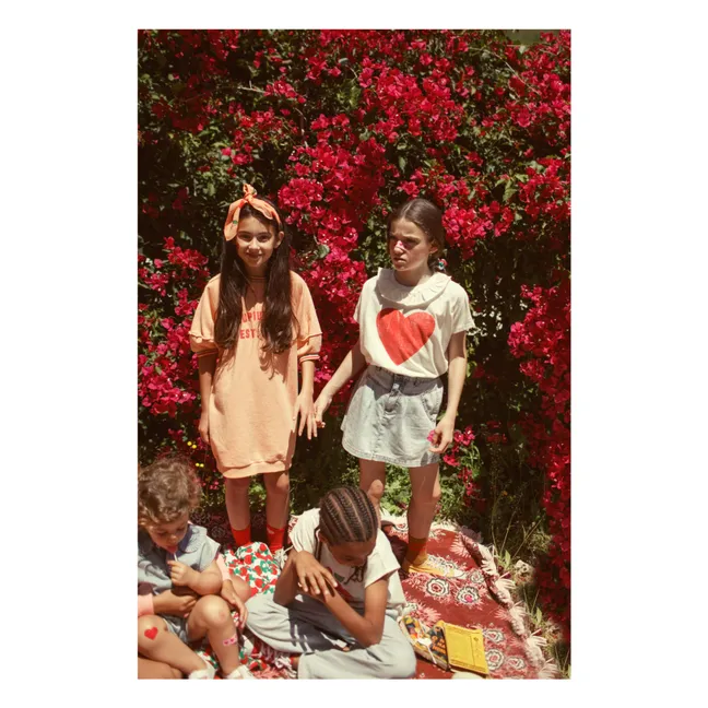 Vestido Sweat Piupiuchick Est 2012 Algodón Ecológico | Rosa Melocotón