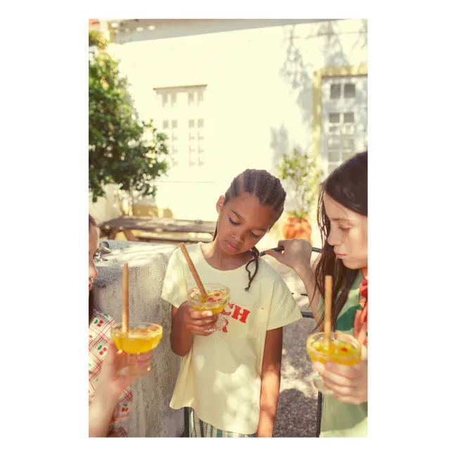 T-shirt Beach Bar | Jaune