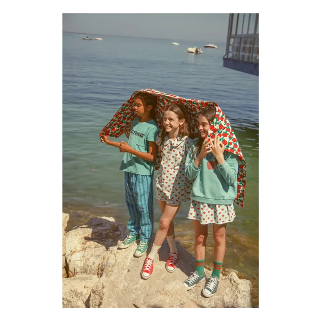 Chaussettes Cerises | Ecru