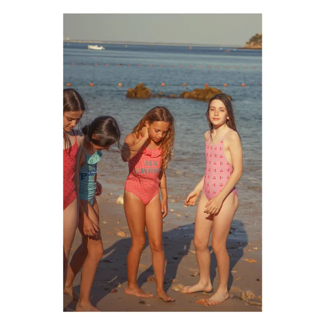 Cherry Rib Swimsuit Recycled Fibers | Pink