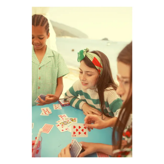 Organic Cotton Gingham Shirt | Turquoise