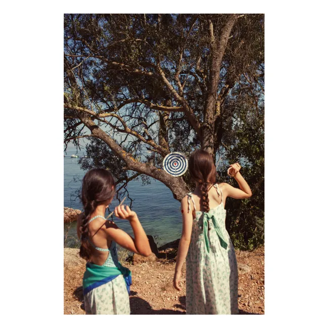 Organic Cotton Flower Dress | White