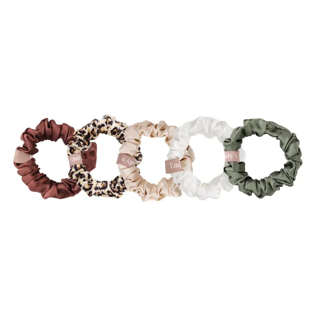 Chouchous en soie - Lot de 5 | Vert