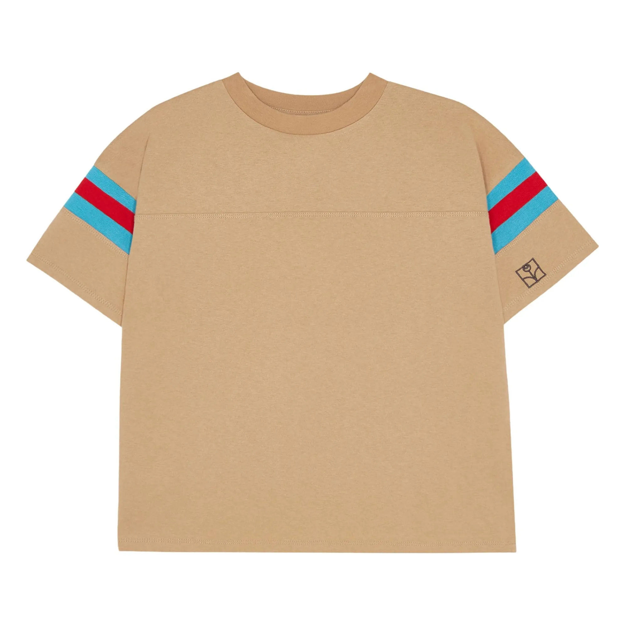 The Campamento Camel Contrast Stripes T-Shirt