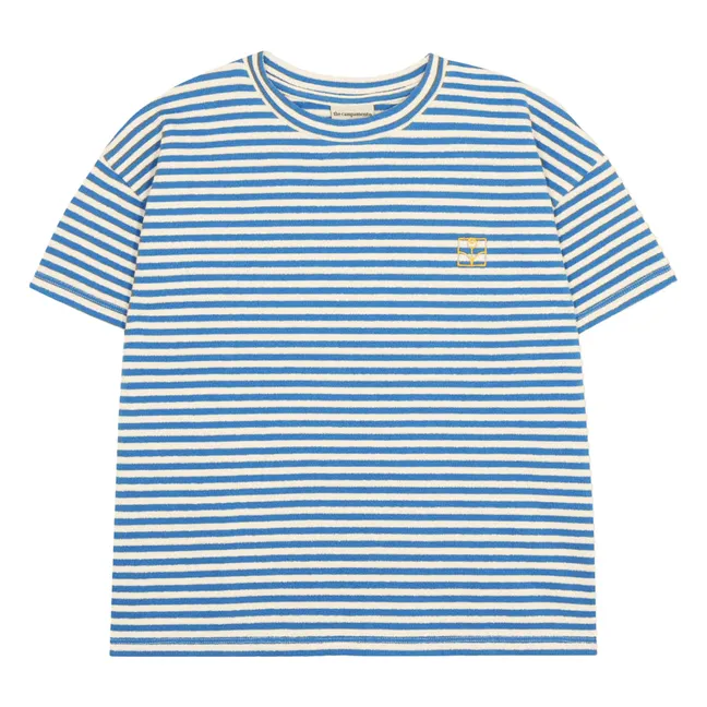 Camiseta oversize de rayas | Azul