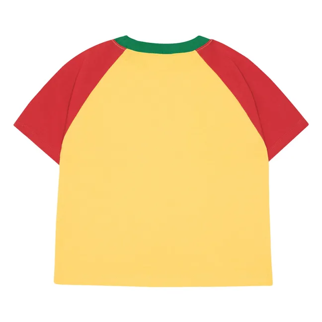 Camiseta Lion Oversize Algodón orgánico | Amarillo