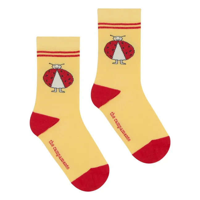 Calcetines de mariquita | Amarillo