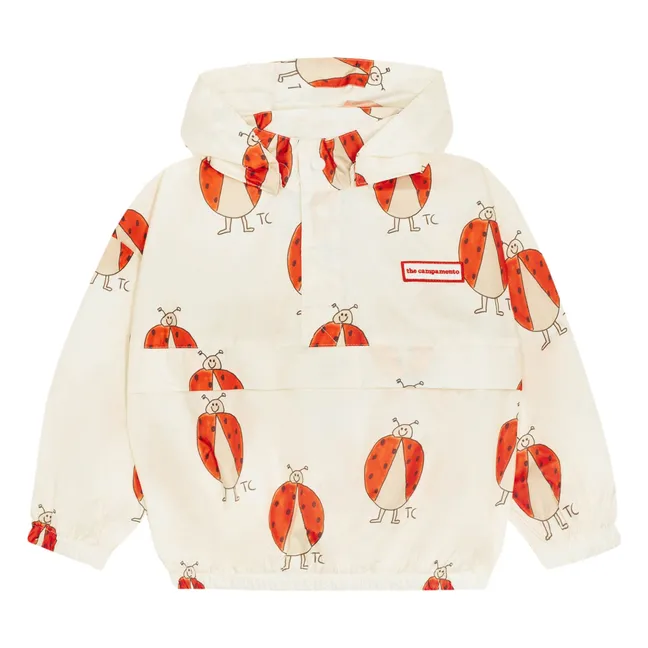 Coupe-Vent Coccinelles Fibres Recyclées | Ecru