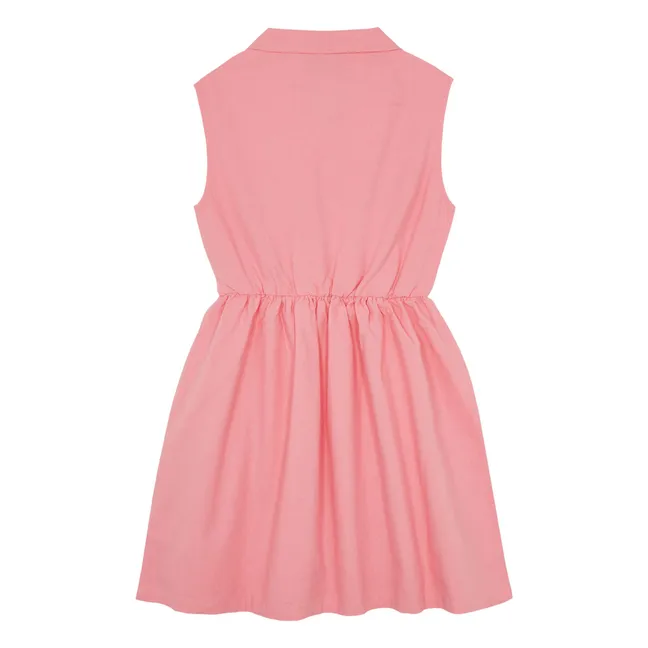 Mi-Long Flower Dress | Candy pink