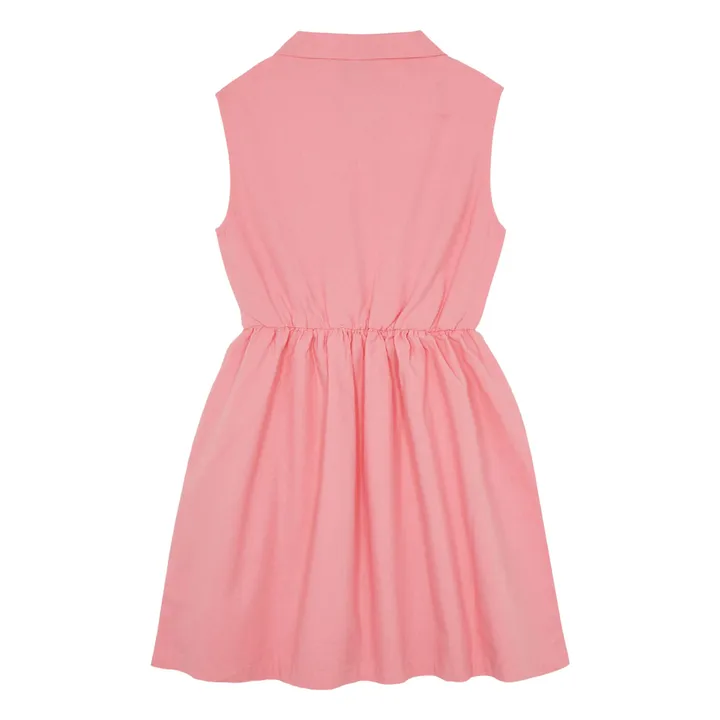 Vestido de flores Mi-Long | Rosa Bombón- Imagen del producto n°3