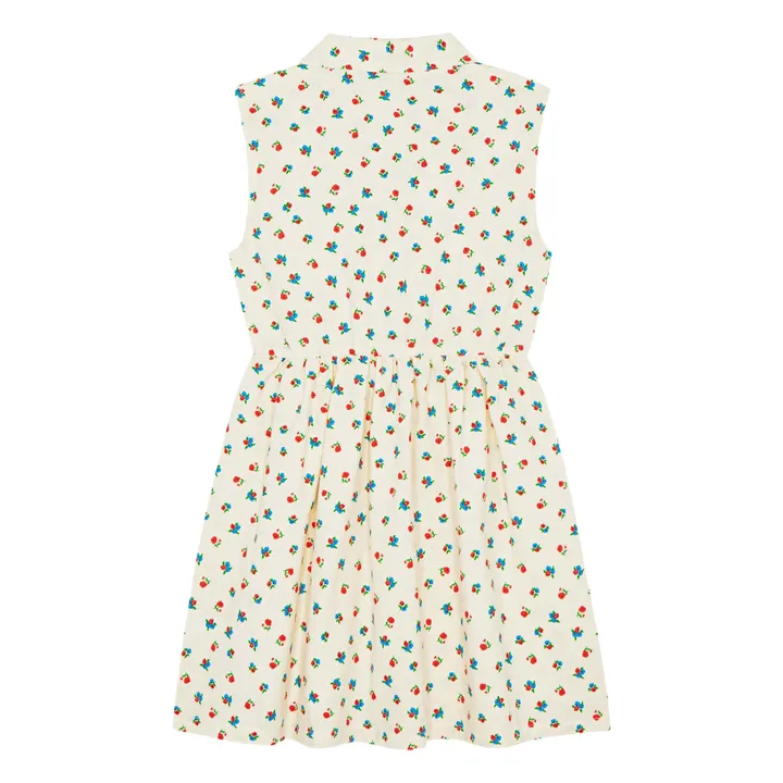 Vestido Floral Mi-Long | Crudo- Imagen del producto n°3
