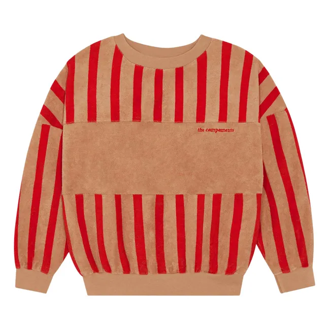 Sudadera de rayas  | Camel