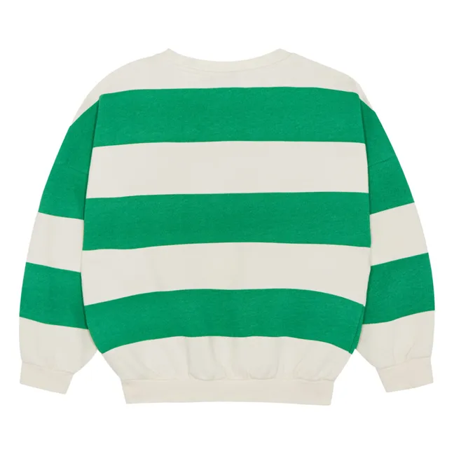 Sudadera oversize de rayas | Verde