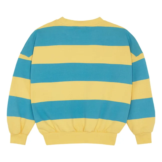 Felpa oversize a righe | Giallo