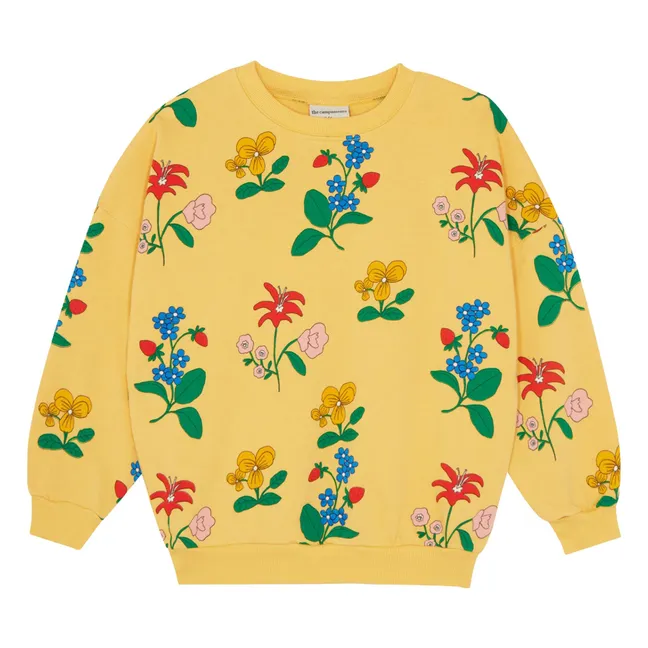Sweatshirt Blumen | Gelb