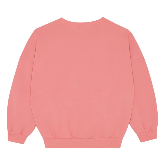 Sweat Oversize Etoile Filante Coton Bio | Rose bonbon
