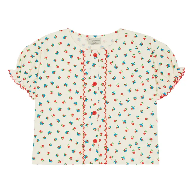 Camicetta floreale | Ecru