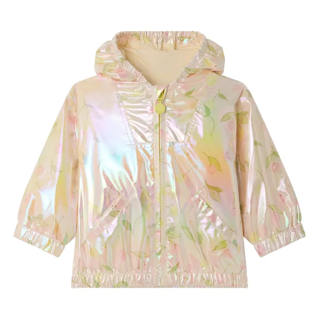 Blouson à Capuche Alana Cerises Fibres Recyclées | Rose