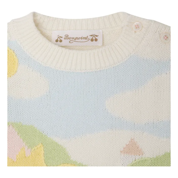 Pull Almire Poussins Coton Bio | Jaune- Image produit n°1