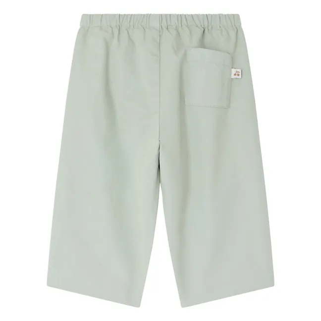 Dandy organic cotton poplin pants | Celadon