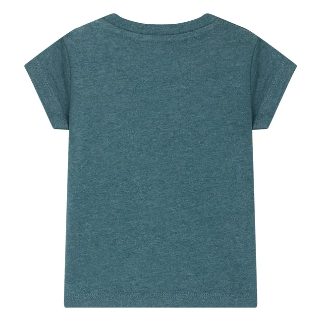 Tom T-shirt Organic cotton | Peacock blue