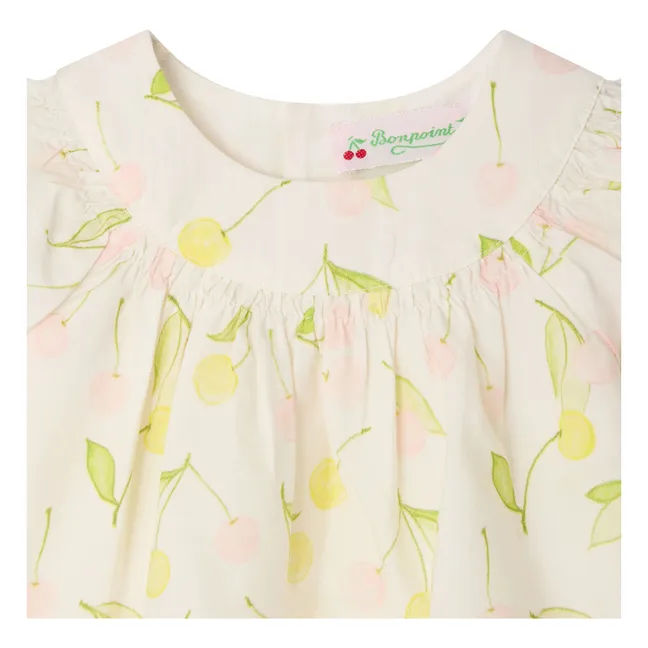 Blusa de algodón orgánico Lala Popeline | Crudo