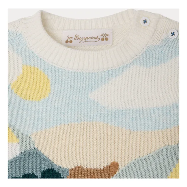 Pullover Almire Hund Bio-Baumwolle | Beige