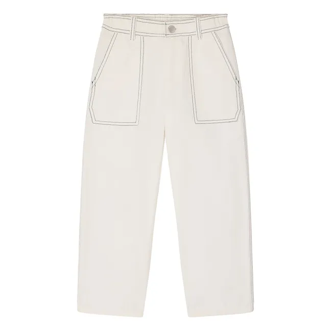 Pantalon Eldor Coton Bio | Ecru