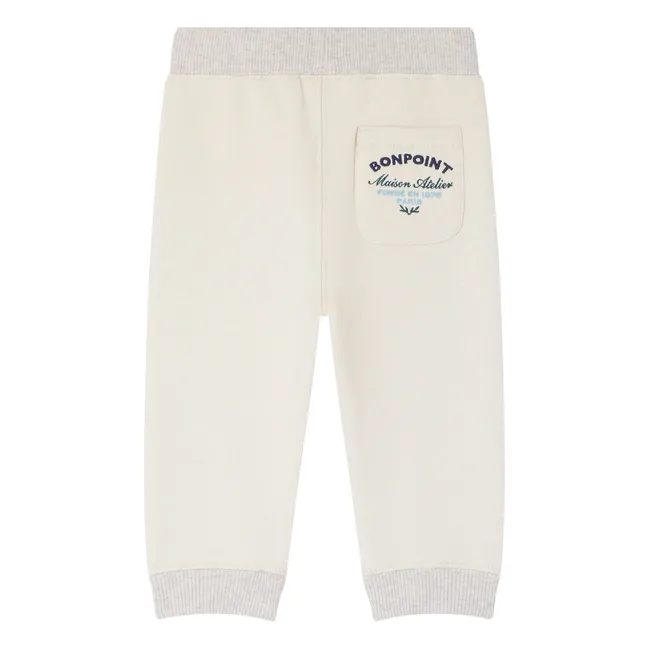 Bambo organic cotton jogger | Ecru