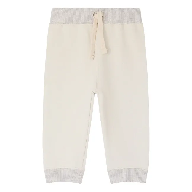 Bambo organic cotton jogger | Ecru