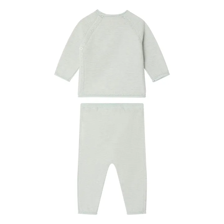 Ensemble T-shirt et Legging Loan Coton Bio | Gris- Image produit n°2