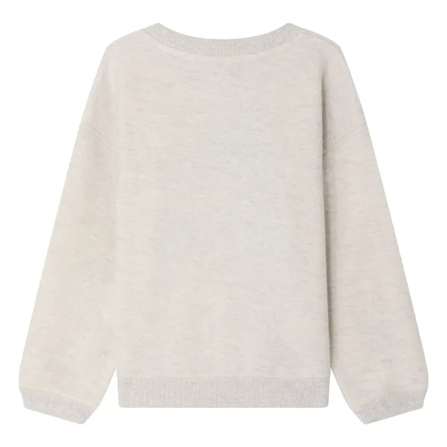 Felpa Tonino in cotone biologico | Grigio chiné